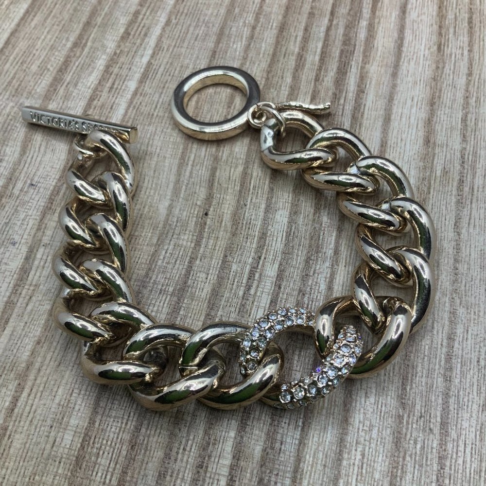 Victoria's Secret Gold Tone Wings Link Bracelet